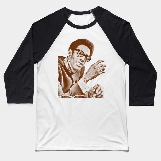 David Ruffin ~ Retro Vintage Sketches Baseball T-Shirt by NMAX HERU